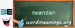 WordMeaning blackboard for rwandan